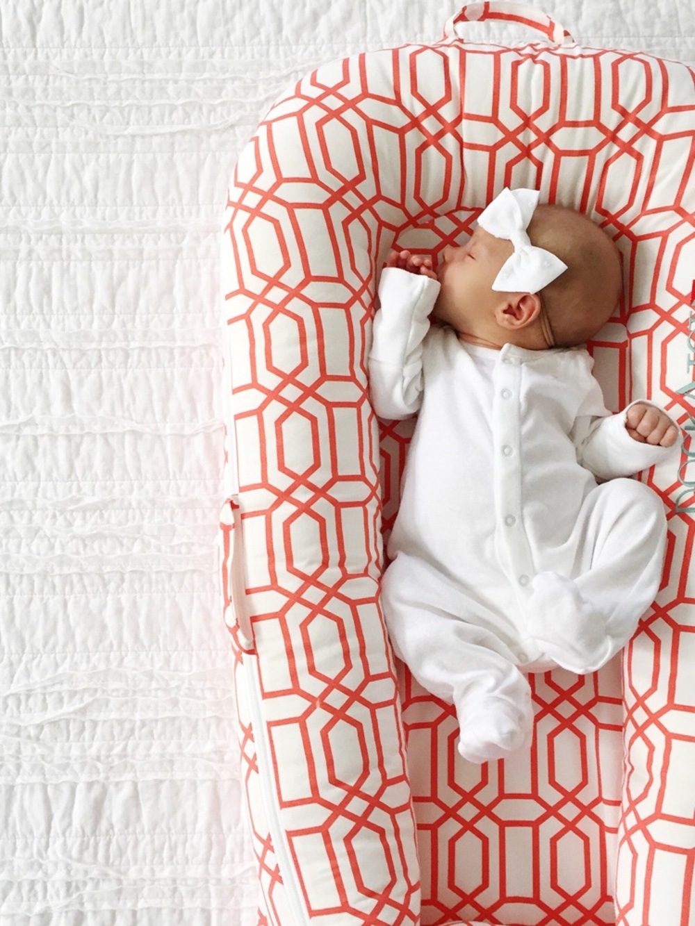 Baby DockATot Cushion in Coral